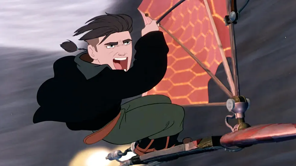The opening sequence of Disney's animated sci-fi film Treasure Planet