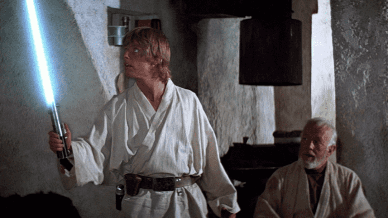 The original lightsaber props story