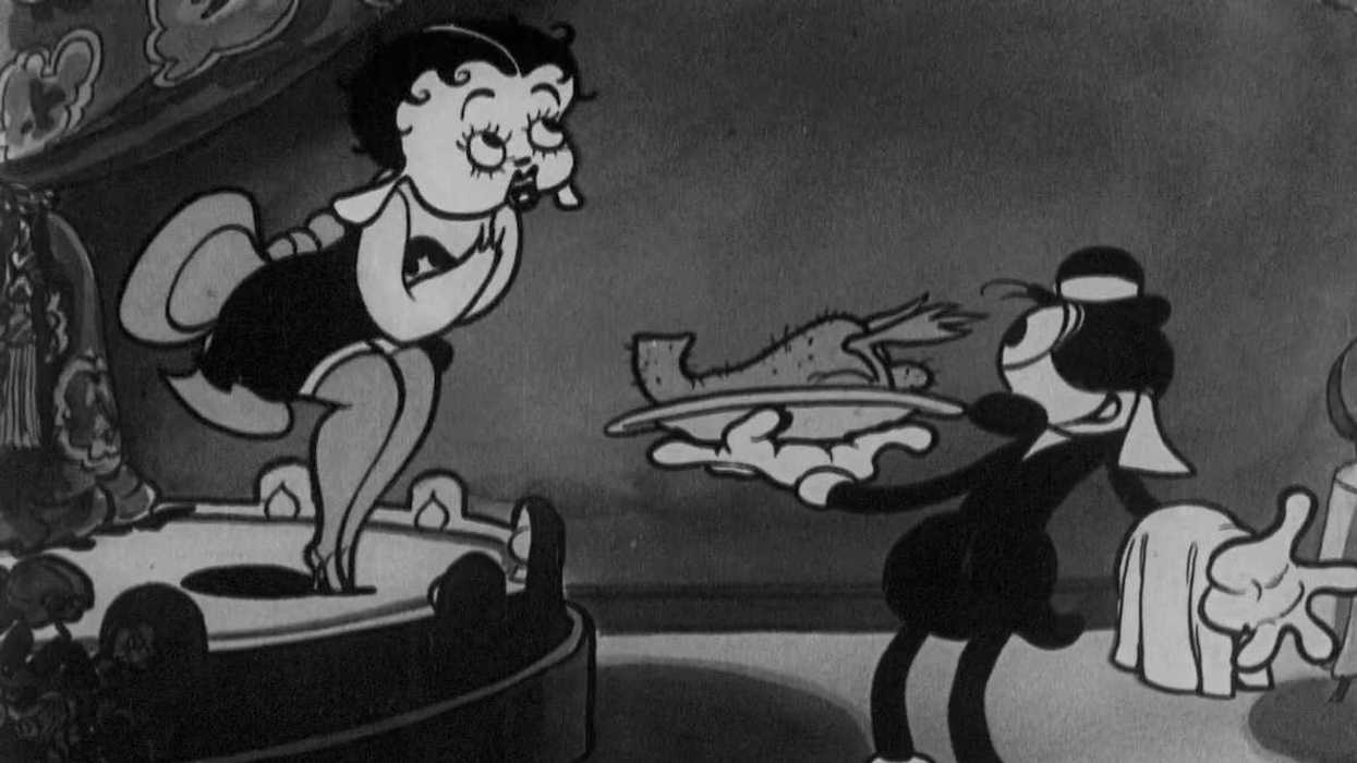 The original version of Betty Boop as seen in Dizzy Dishes