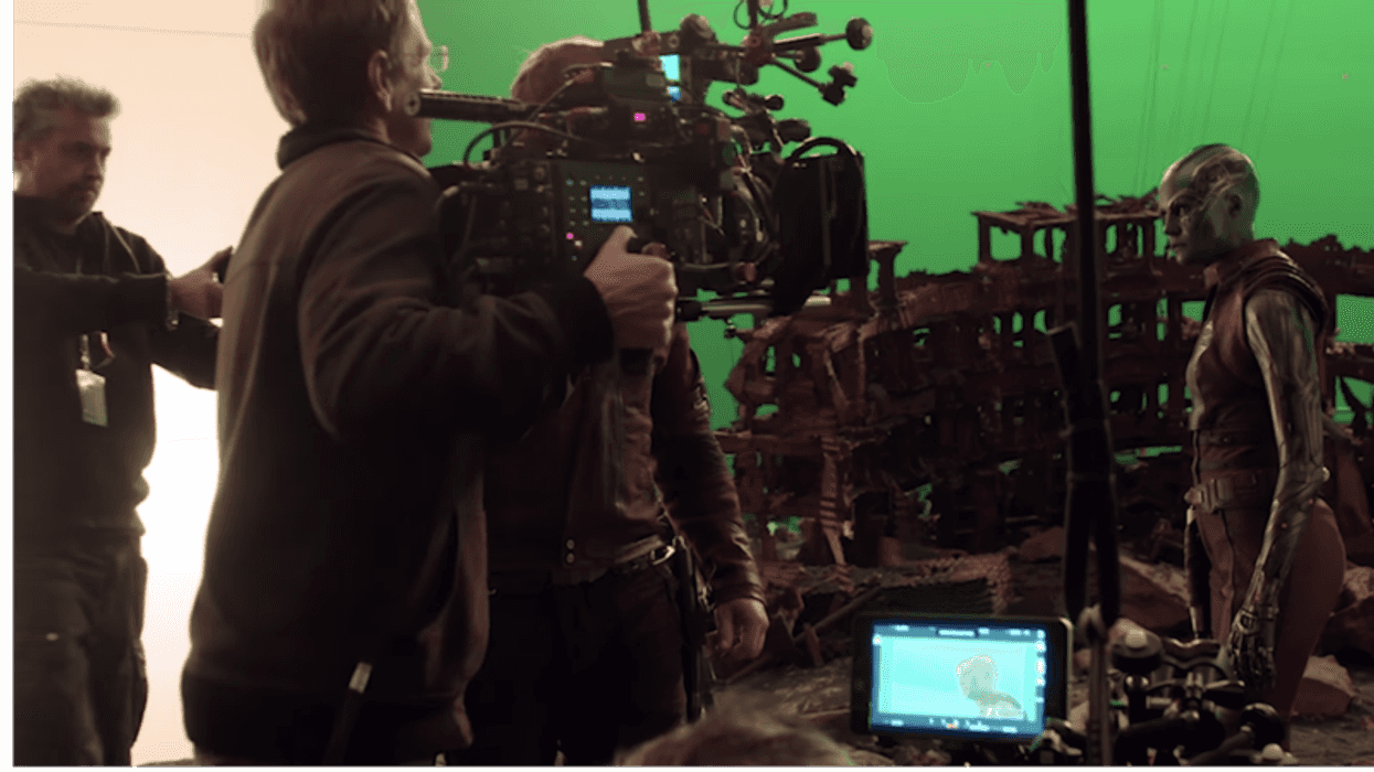 The post production team was on set every day