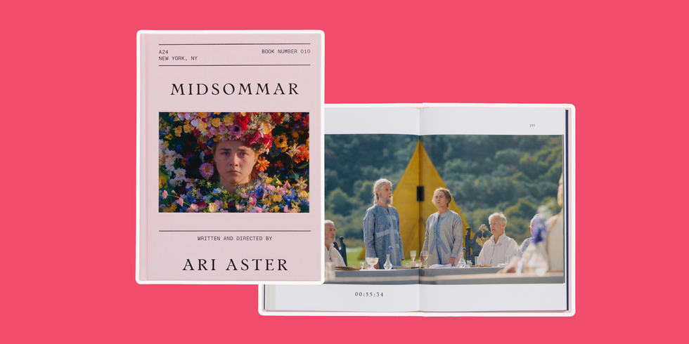 The screenplay book of Midsommar from A24