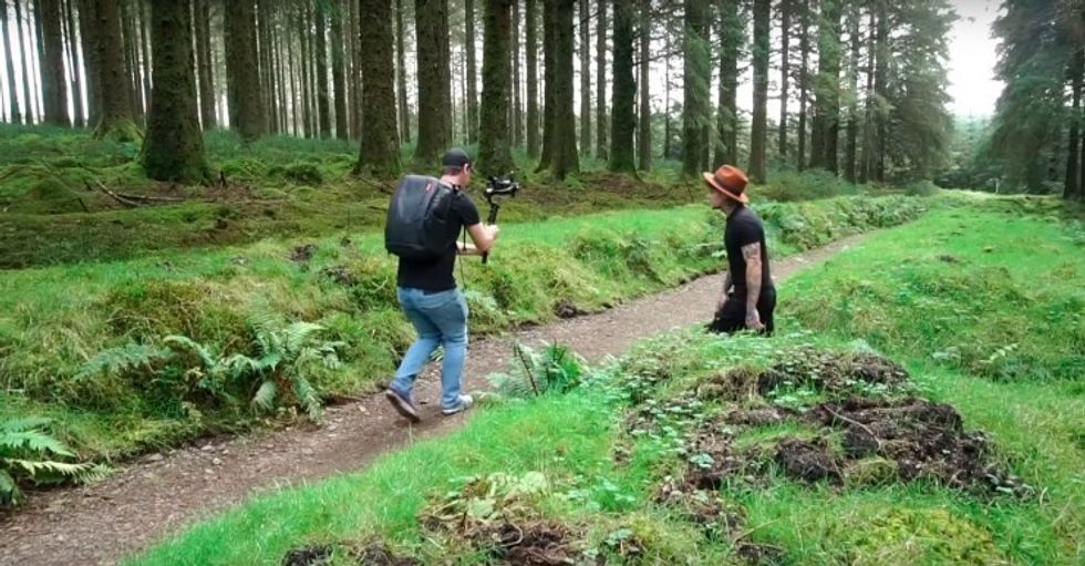 The step-in revela gimbal shot