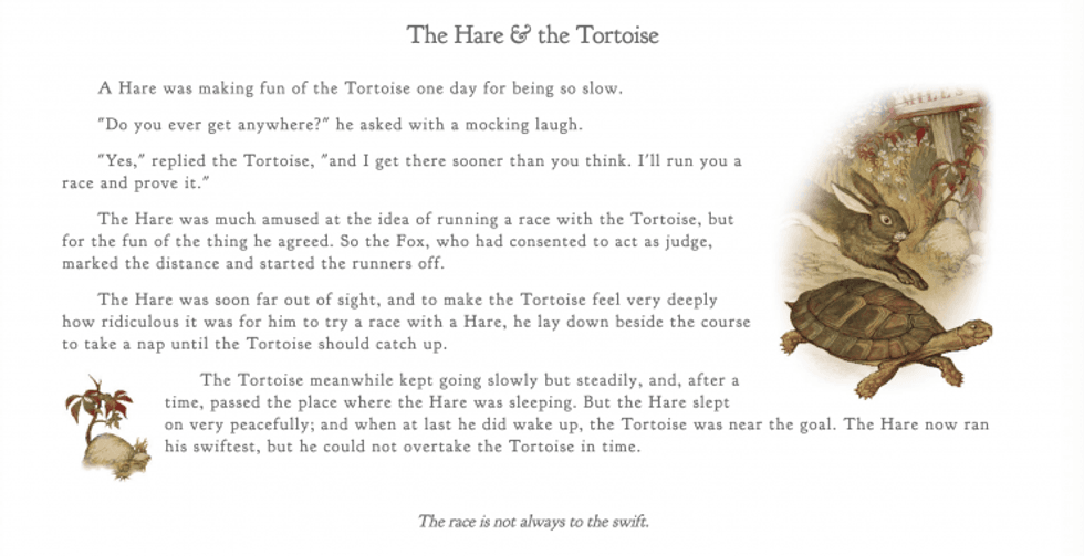 The Tortoise and the Hare for Filmmakers