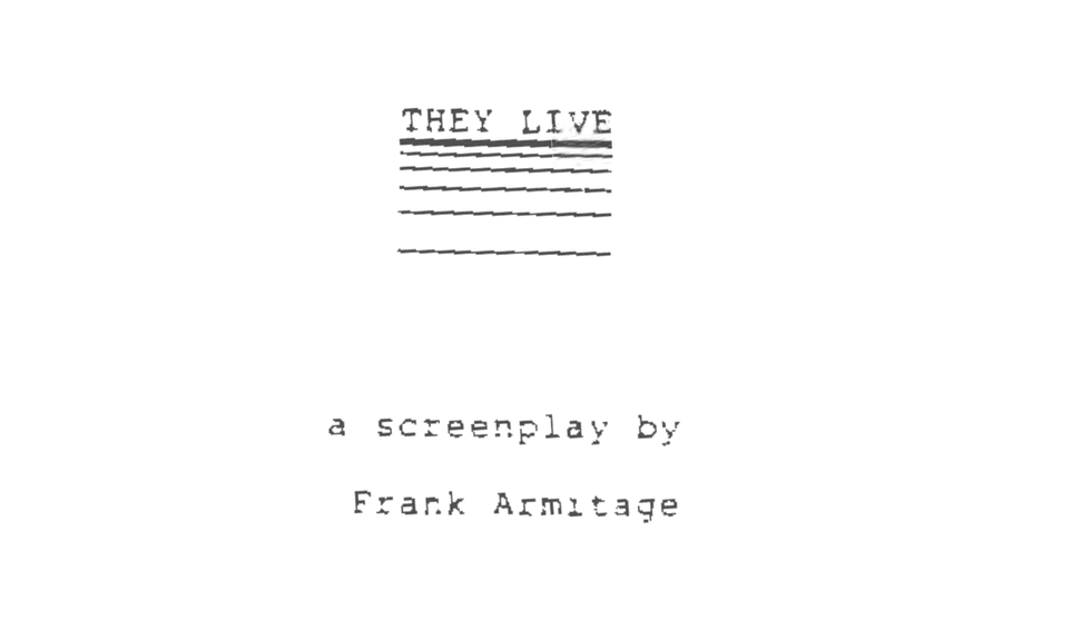 They Live title page