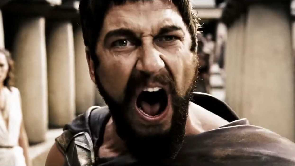 “This Is Sparta” scene from 300