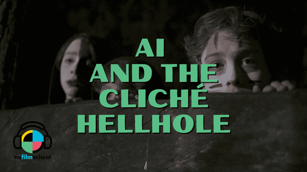 Three youths Valeria Lamm, left, Mateo Toscano and Santiago Barajas in the movie 'The Hole in the Fence.'