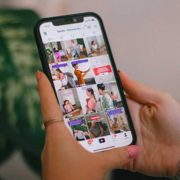 TikTok on a phone screen