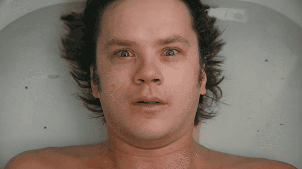 Tim Robbins as Jacob Singer in the 1990 psychological horror film Jacob's Ladder, directed by Adrian Lyne