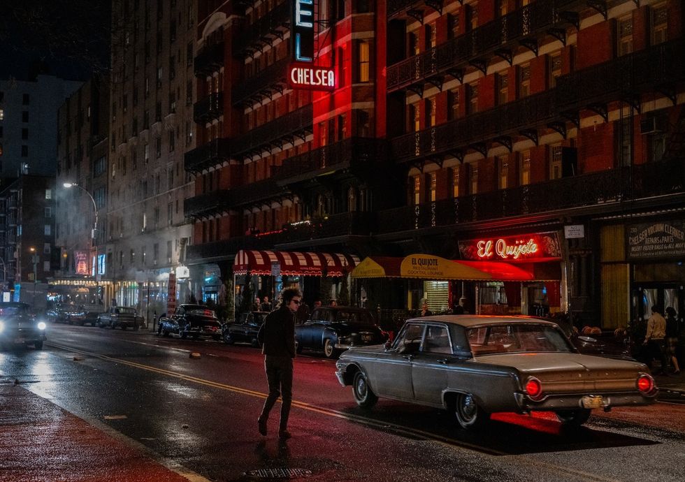 Timothe\u0301e Chalamet in A Complete Unknown. Photo by James Mangold, Courtesy of Searchlight Pictures. \u00a9 2024 Searchlight Pictures All Rights Reserved.