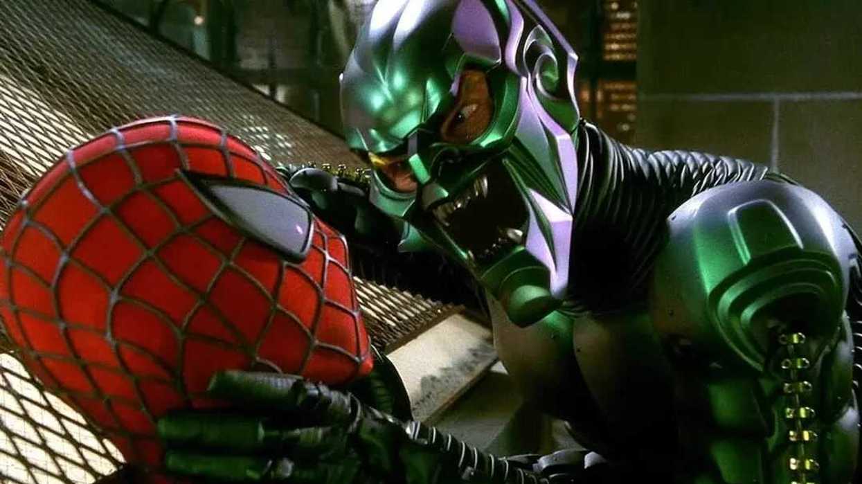 Toby Maguire and Willem Dafoe in a still from