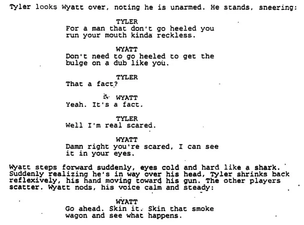 'Tombstone' screenplay