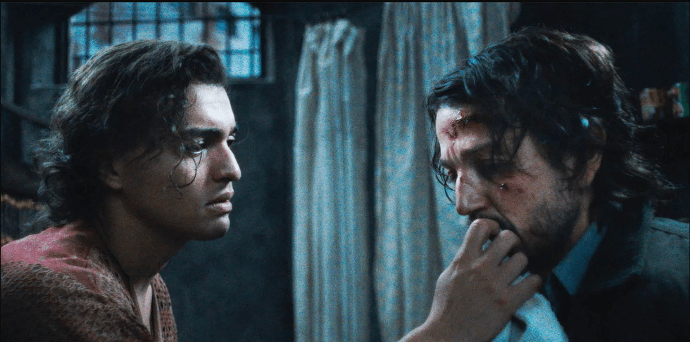 Tonatiuh and Diego Luna in 'Kiss of the Spider Woman'.
