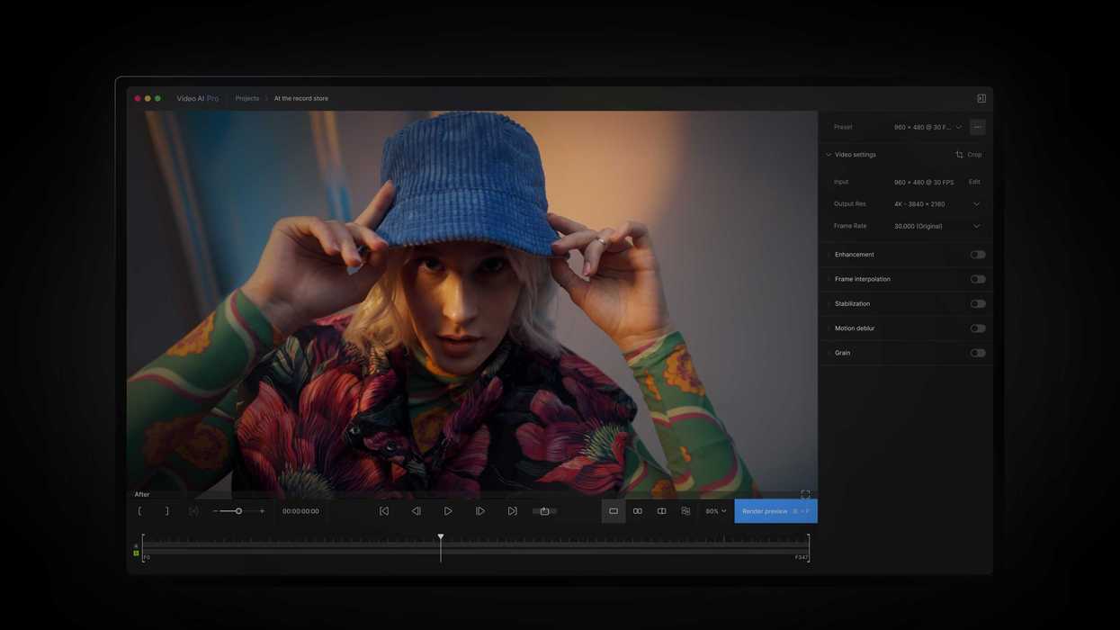 Topaz Labs Video AI Pro