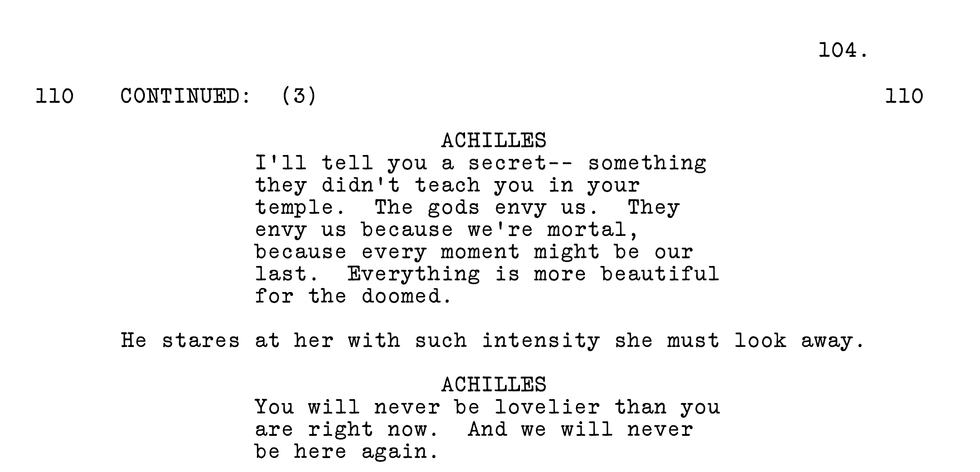 TROY by David Benioff