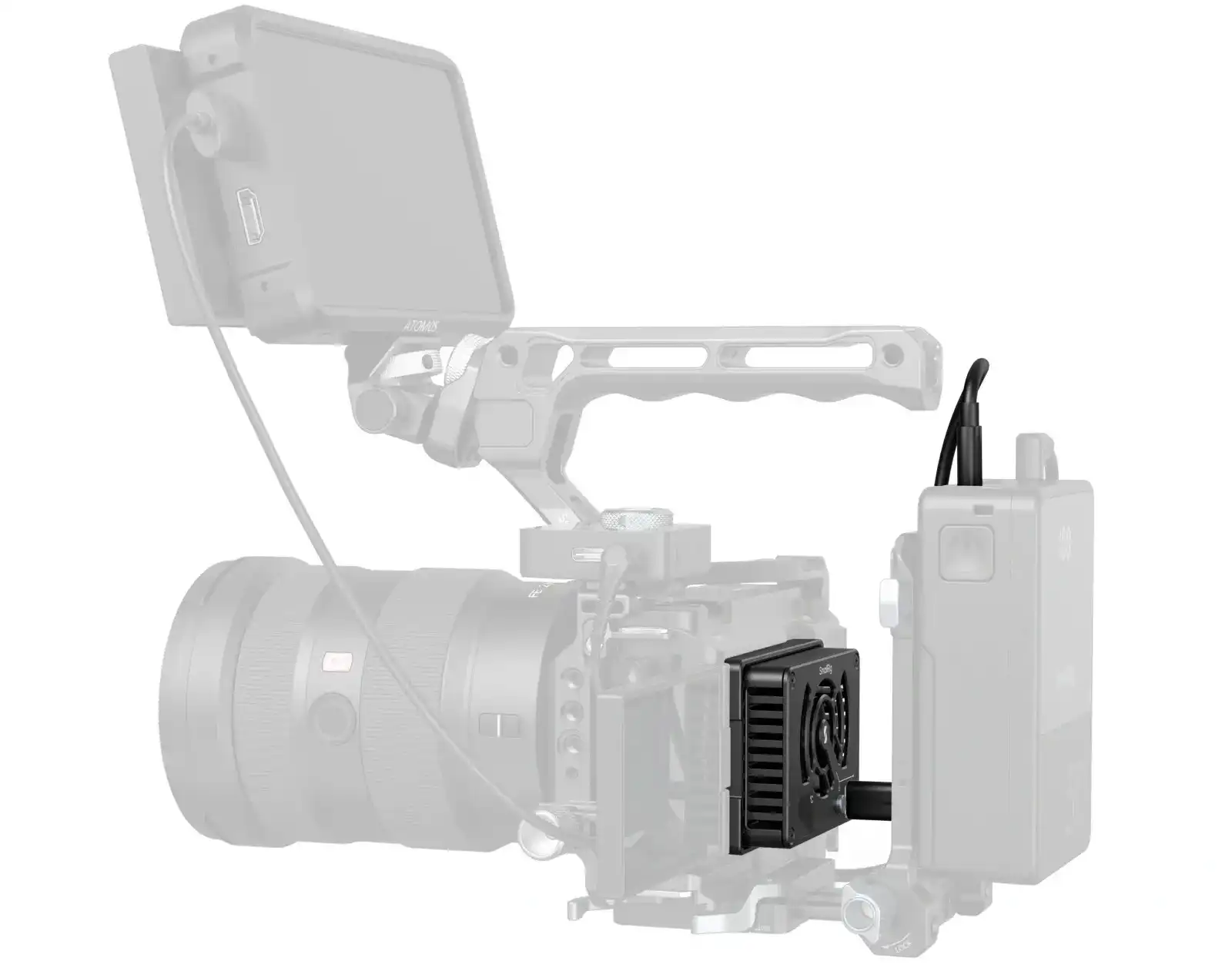 \u200bSmallRig cooling system on camera