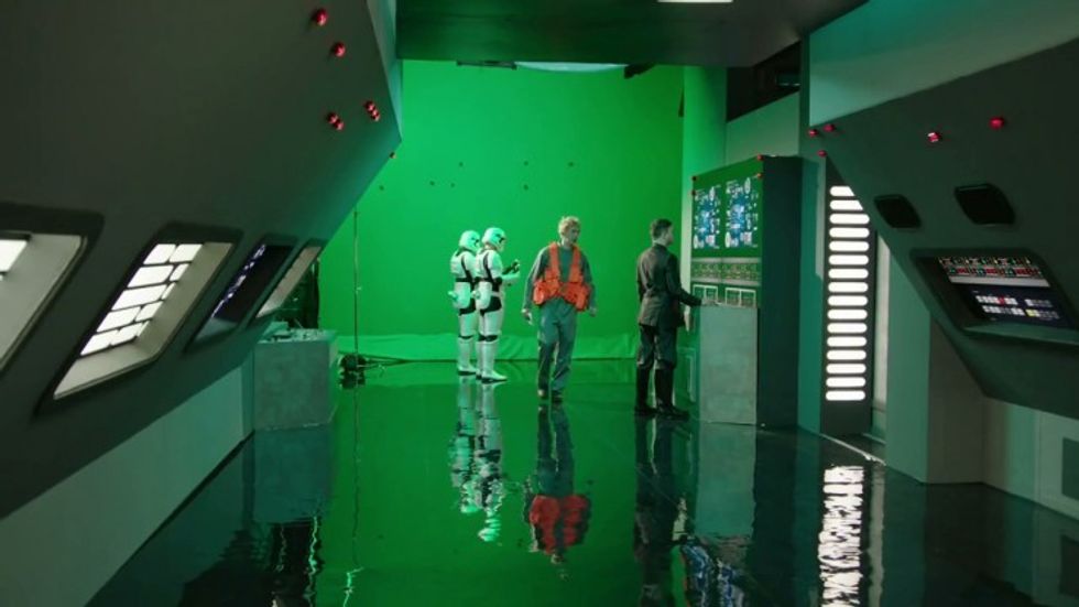 Undercover Boss- Starkiller Base Behind The Scenes Green Screen
