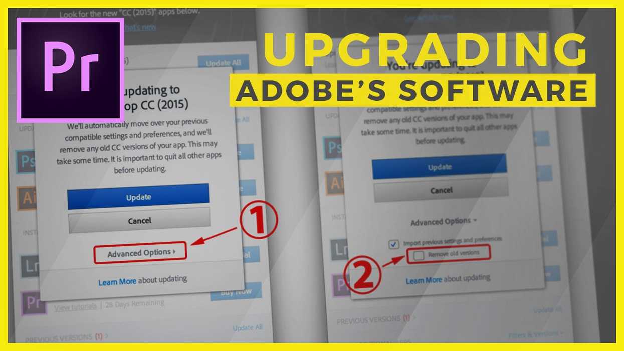 upgrade creative cloud apps
