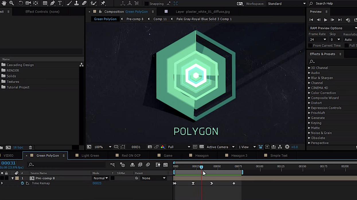 Video CoPilot Cascading Polygonal Animation Tutorial