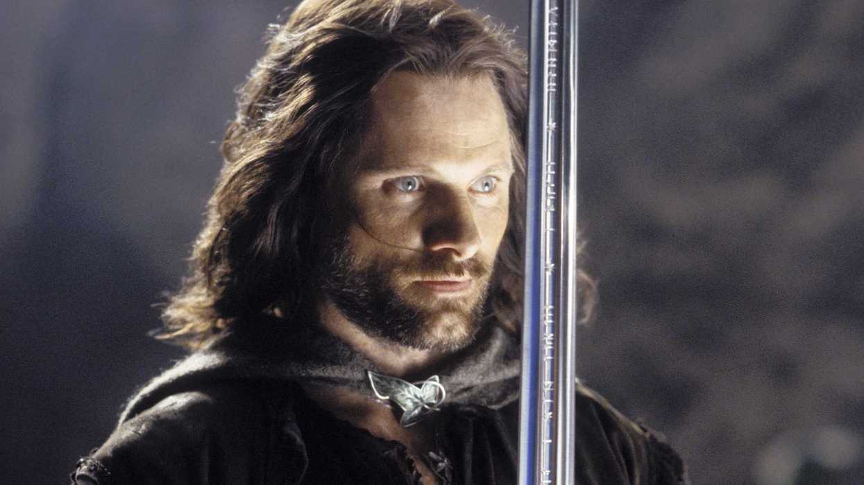 Viggo Mortensen in his role as Aragorn from the film The Lord of the Rings: The Return of the King (2003)