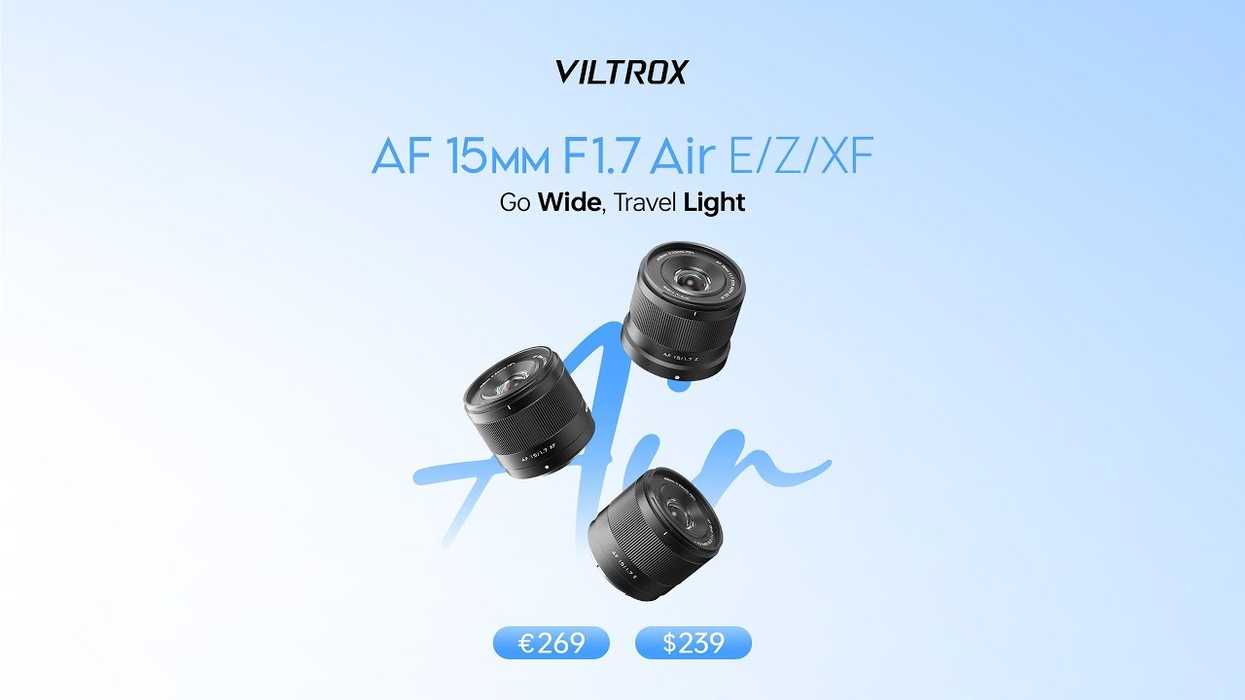 Viltrox AF 15mm f/1.7 Air XF Lens