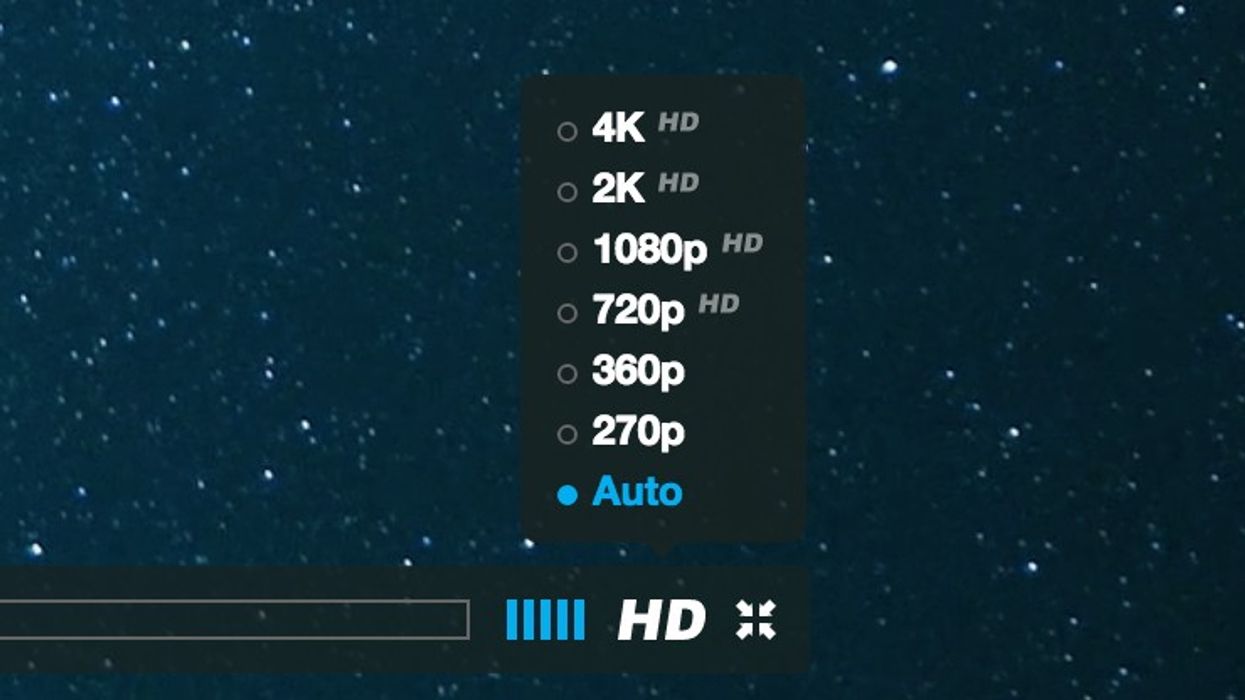 Vimeo Adaptive Streaming 4K 2K Playback Stars Still