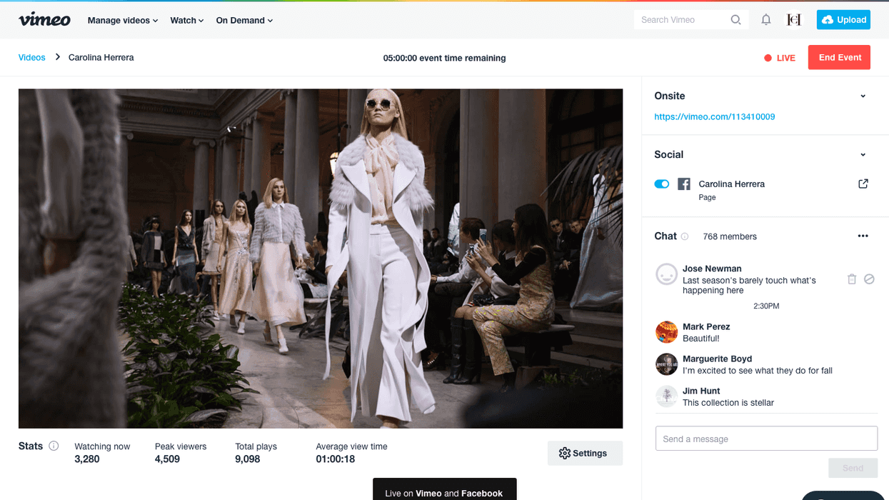 Vimeo's Simulcast for Live Streaming