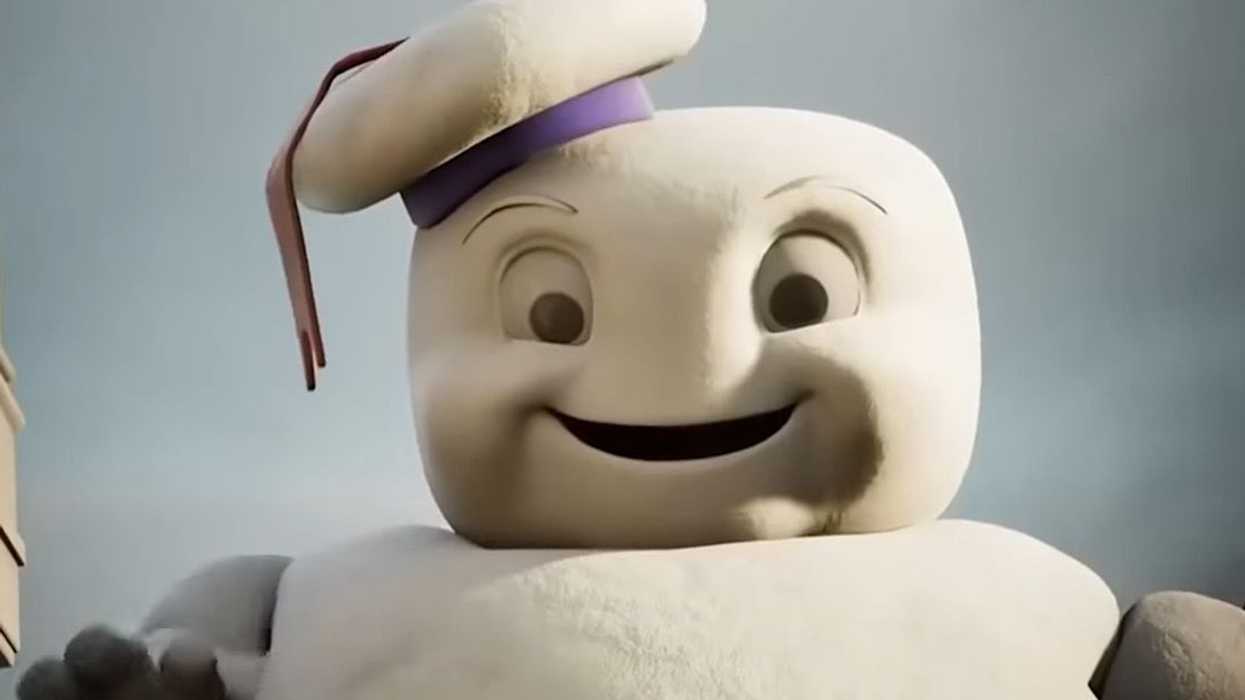 Virtual creation of the Stay Puft Marshmallow Man from 'Ghostbusters'
