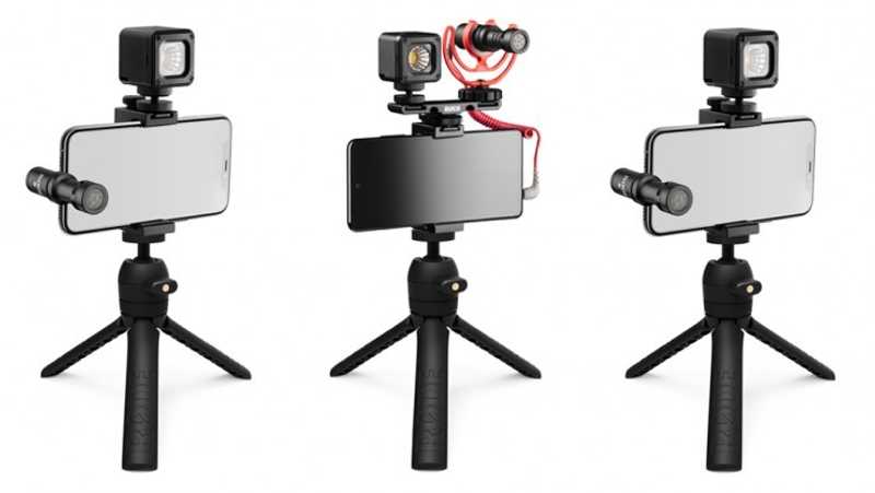 RDE Le kit Vlogger de RDE est un kit complet de réalisation audiovisuelle mobile avec microphone de haute qualité, trépied, lumière LED et accessoires (édition pour smartphones avec entrée 3,5 mm RDE Le kit Vlogger de RDE est un kit complet de réalisation audiovisuelle mobile avec microphone de haute qualité, trépied, lumière LED et accessoires (édition pour smartphones avec entrée 3,5 mm