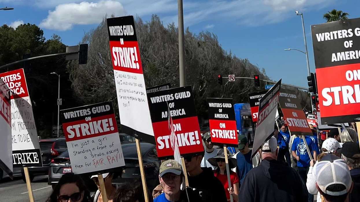 WGAW strike on Tuesday, May 2, 2023