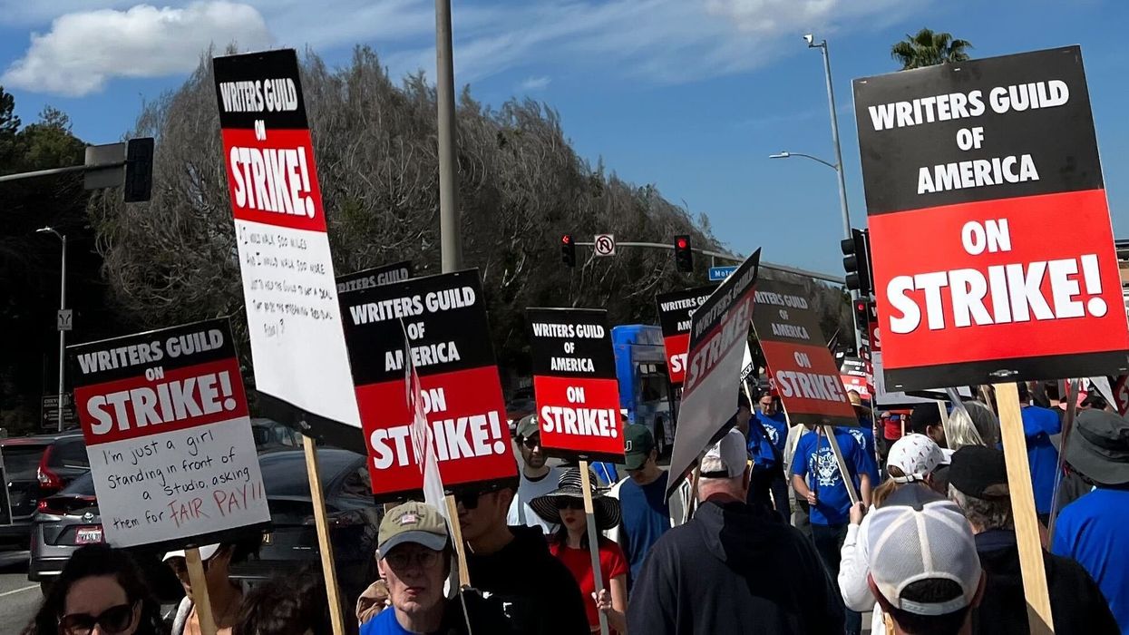 WGAW strike on Tuesday, May 2, 2023