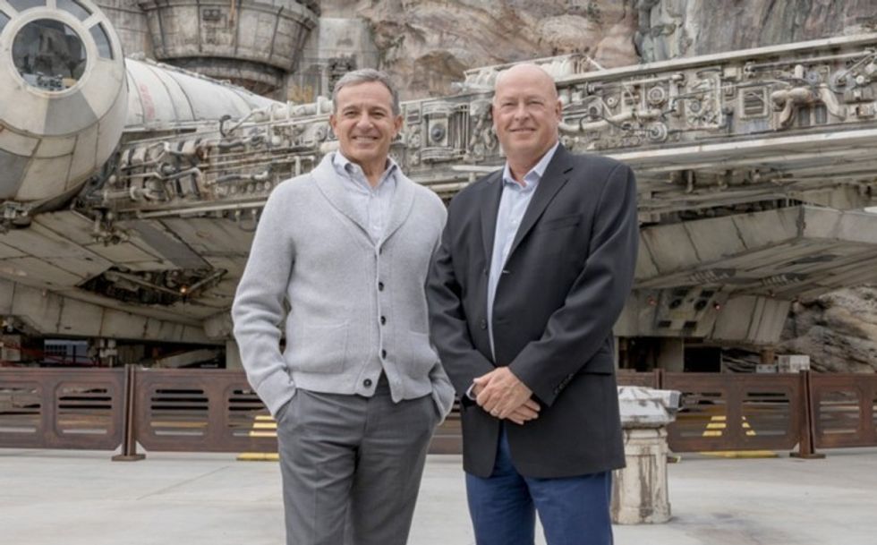 Why did Bob Chapek resign as Disney's CEO?