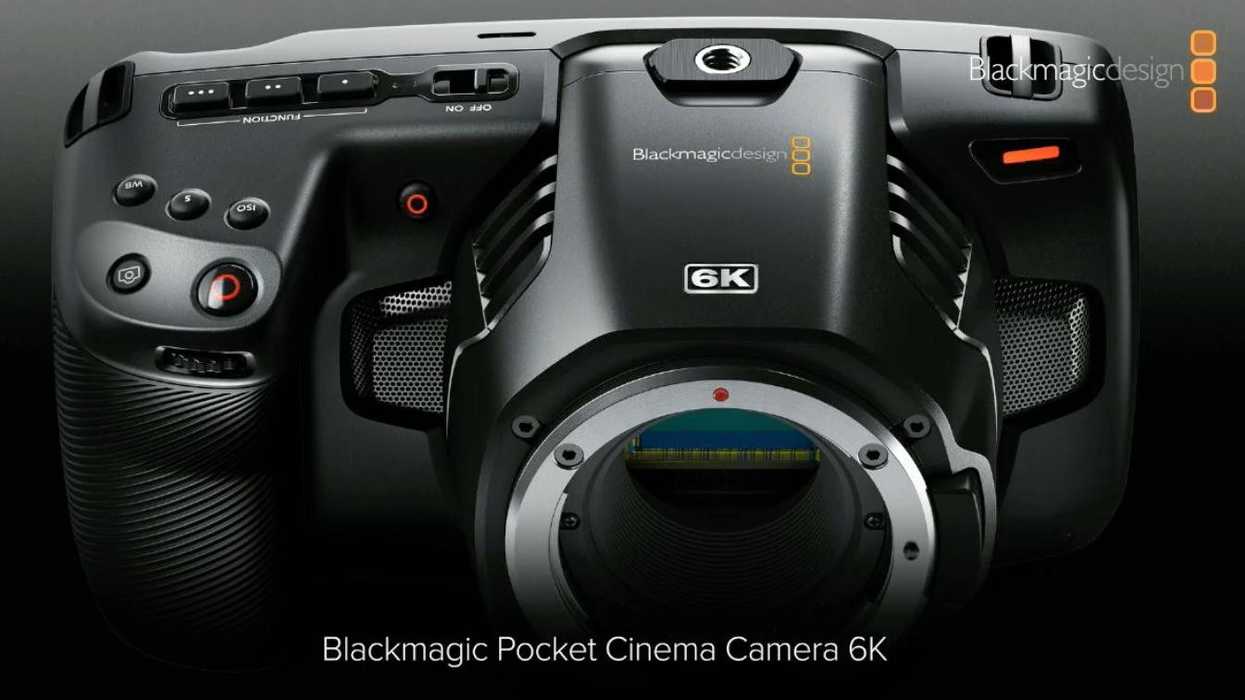 With a new 6K sensor and EF mount, the Blackmagic Pocket Cinema Camera 6K is announced.