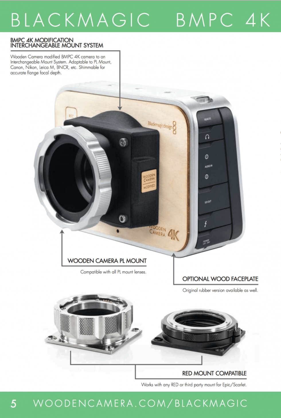 Wooden-camera-blackmagic-4k-rehoused