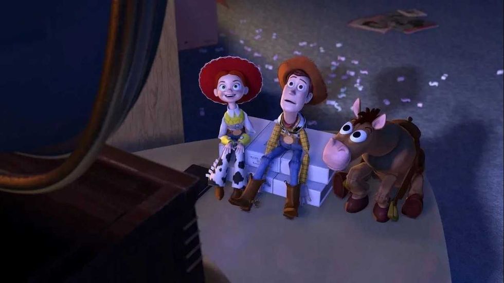 Woody, Jessie, and Bullseye in \u2018Toy Story 2\u2019