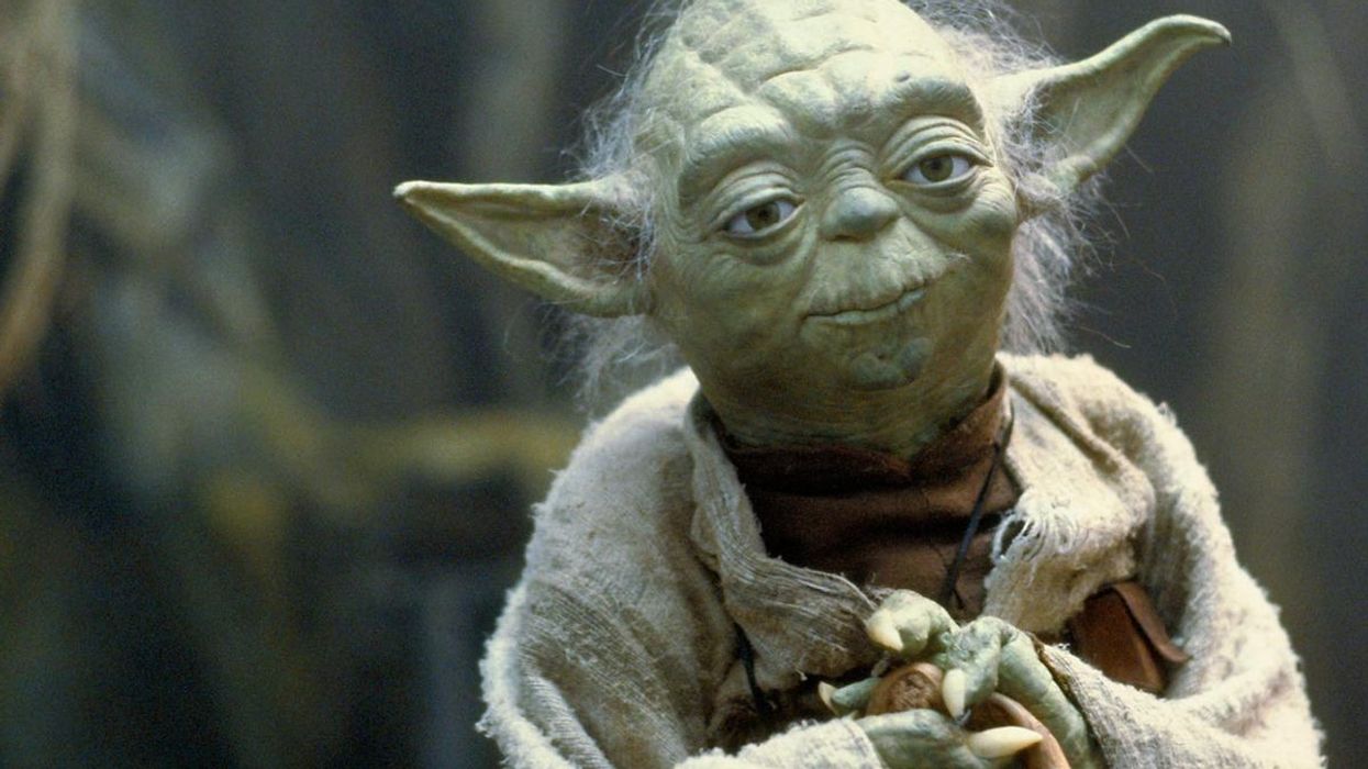 Yoda during the training sessions in 'The Empire Strikes Back'