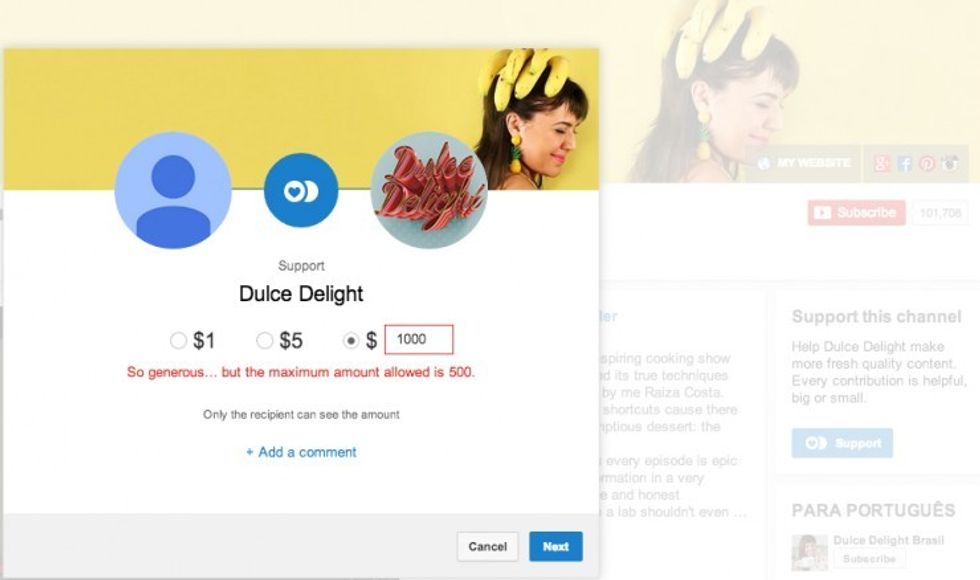 Youtube-fan-funding-dulce-delight