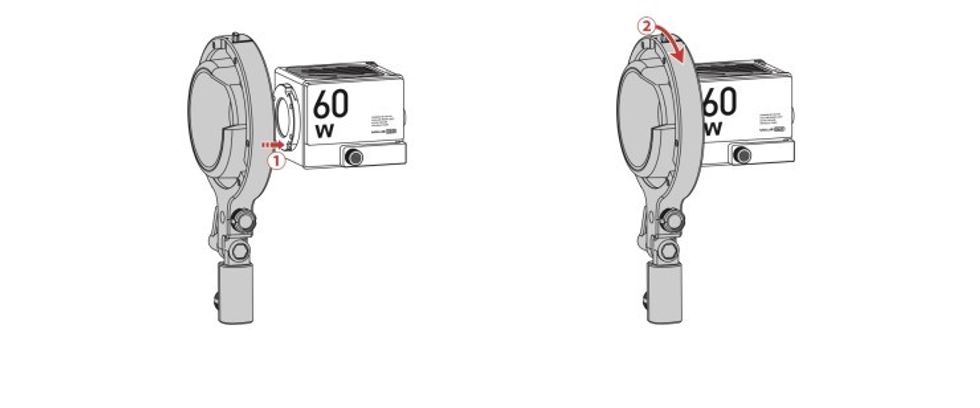 ZHIYUN Molus G60 Bowens Adapter