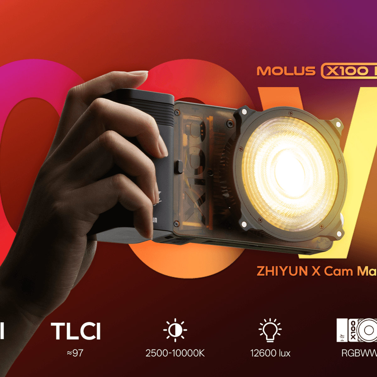 ZHIYUN's Pocket-Sized X100 RGB Light Delivers Pro-Level ZHIYUN's Pocket-Sized X100 RGB Light Delivers Pro-Level