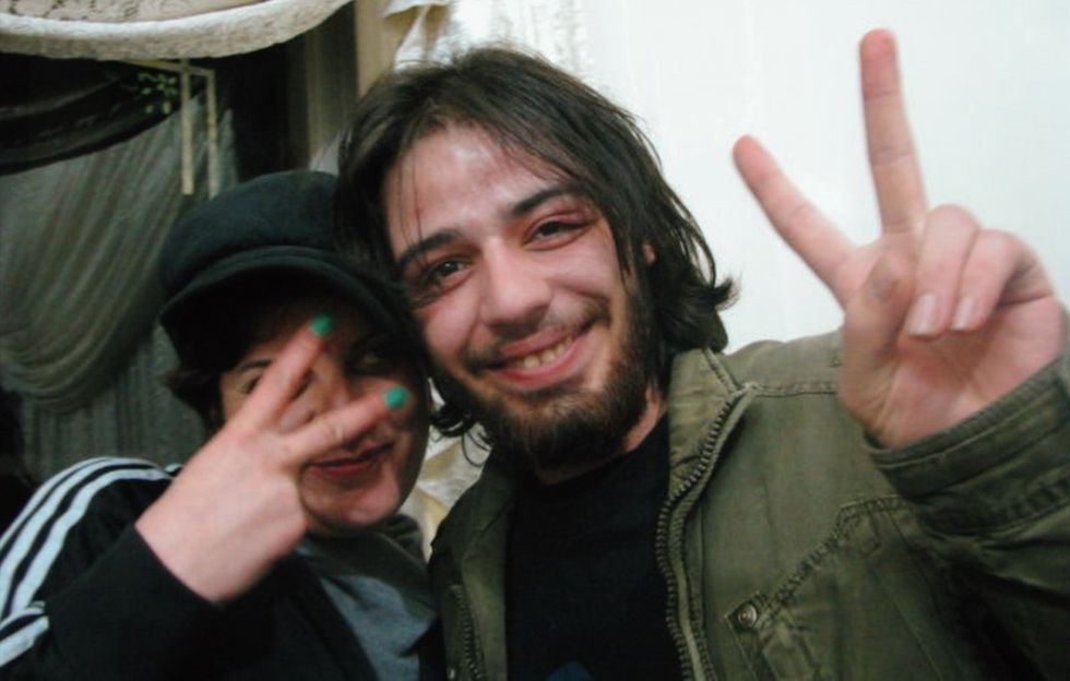 Zytoon's friends Dana and Houssam in 'The War Show'