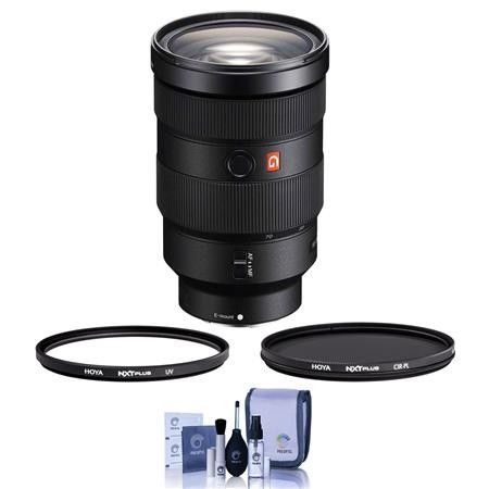 Sony FE 24-70mm f/2.8 GM (G Master) E-Mount Lens With Hoya 82 UV / CPL Filters