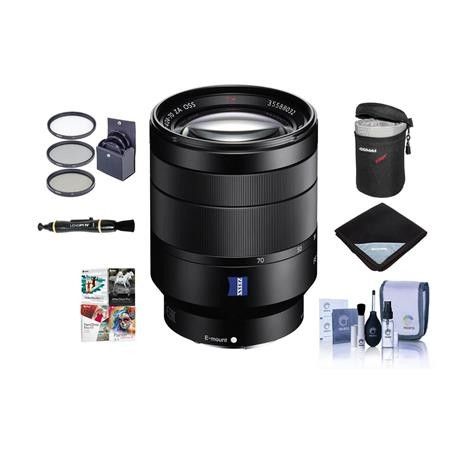 Sony Vario-Tessar T* FE 24-70mm f/4 ZA OSS E-Mount Lens W/Free Accessory Kit