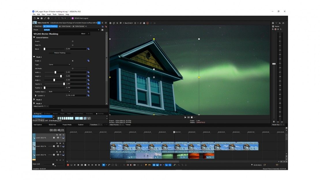 Vegas Pro 19 has expanded compositing tools