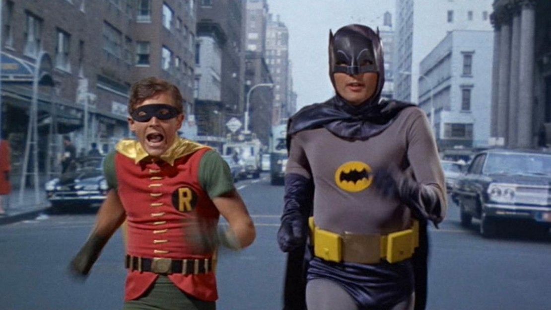 Adam West and Burt Ward in the sixties 'Batman' TV series.