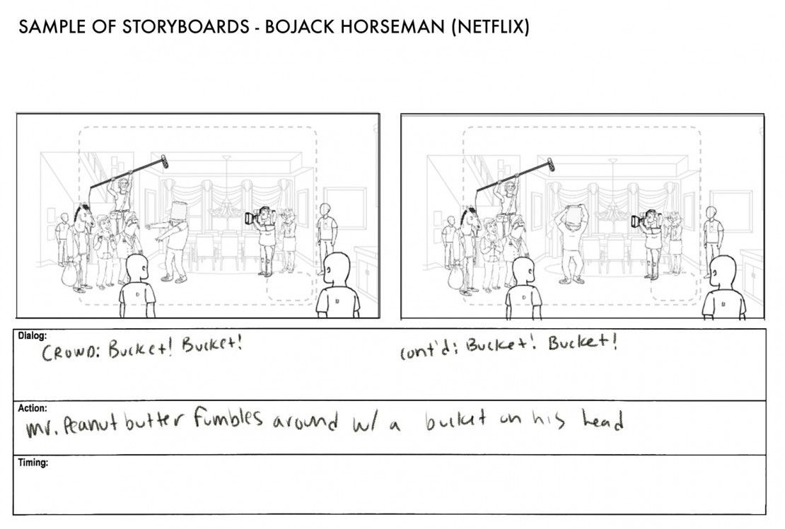 BoJack Horseman storyboards