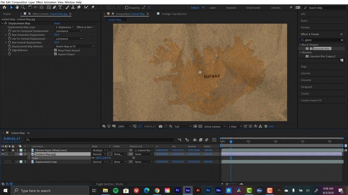 Displacement Maps in After Effects