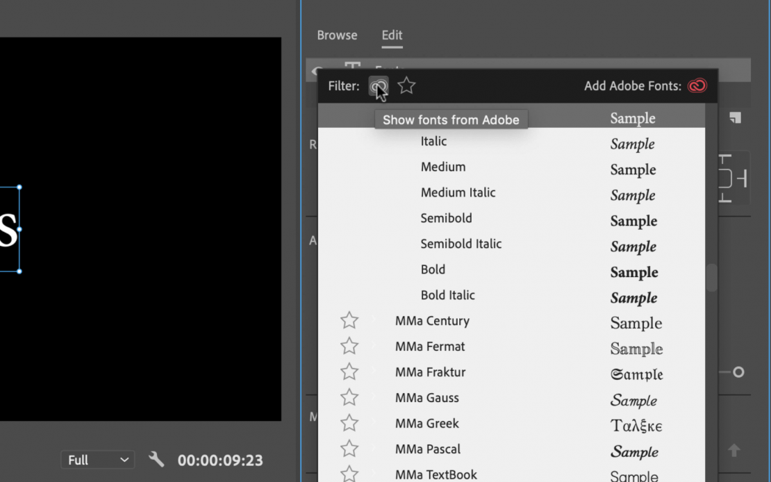 How to Use the New Adobe Fonts in Premiere Pro and After Effects