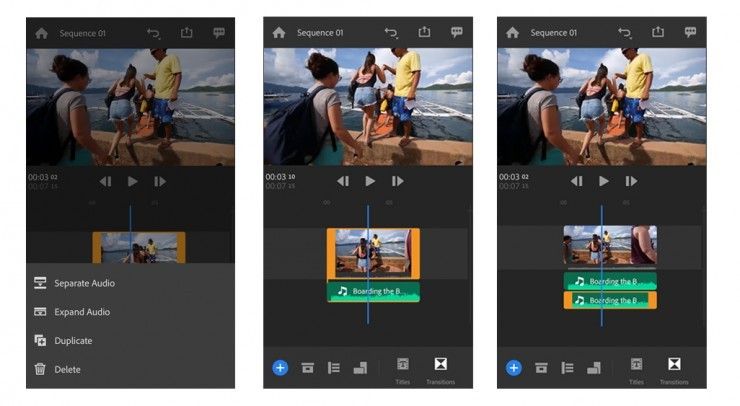 Adobe Premiere Rush Update Allows You to Separate Audio from Video Clips