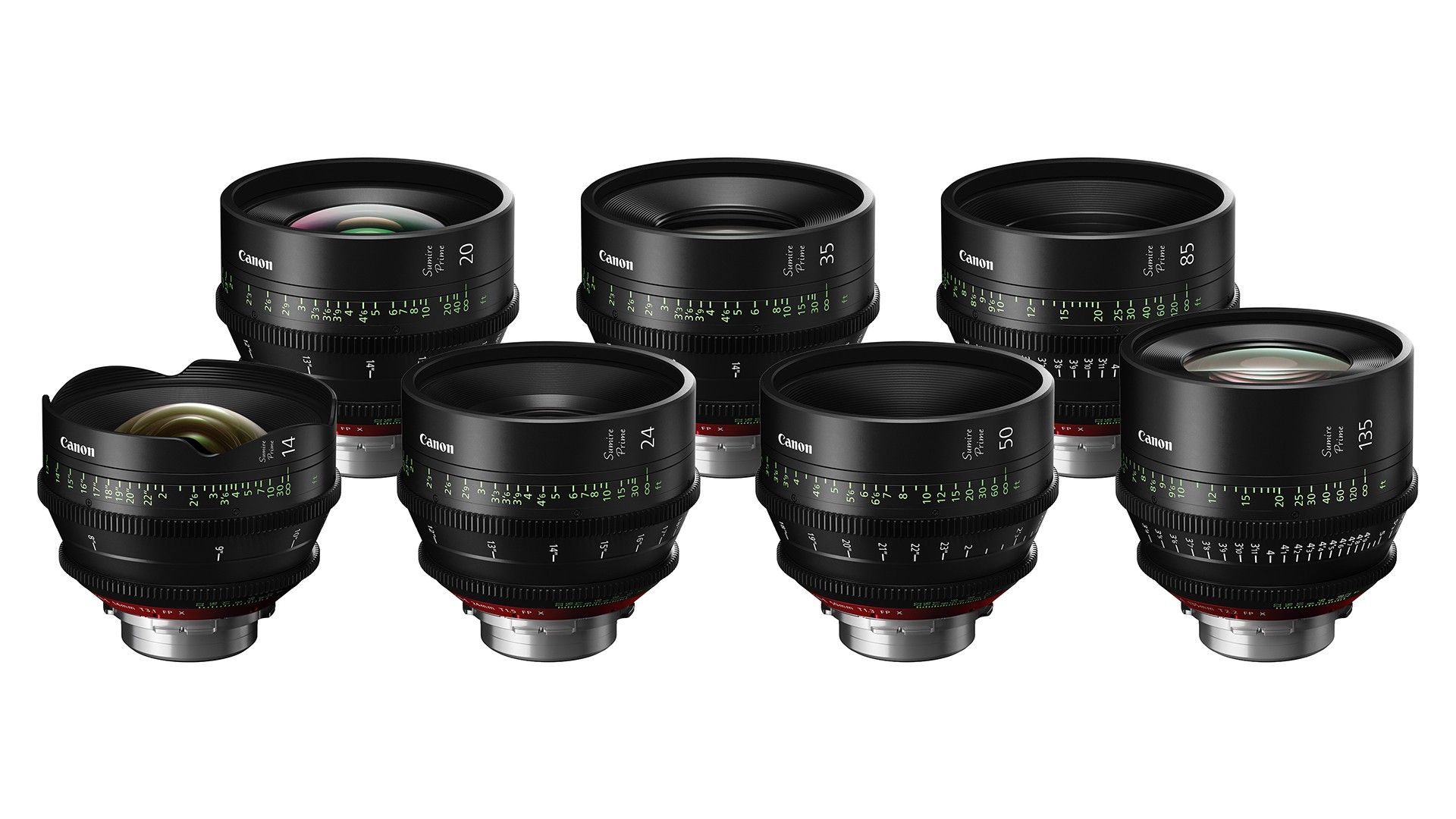Canon Sumire Prime PL-mount Lenses