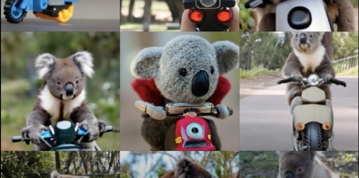 Koala-Motorrad DALL-E 2