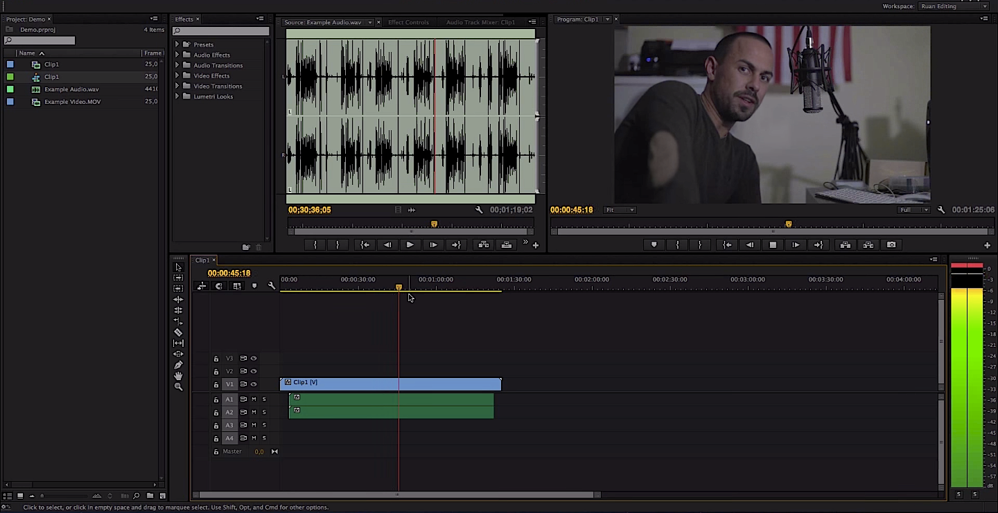 Dual System Audio Syncing Premiere Pro CC